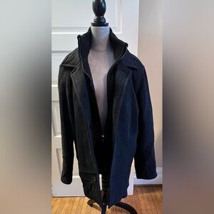 APT. 9 Classic Black Pea Coat (M)